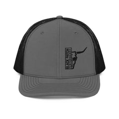 Richardson 112 Half Skull Logo Hat Black Thread - from Black Patch Performance