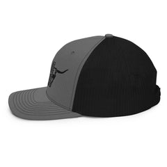 Richardson 112 Half Skull Logo Hat Black Thread - from Black Patch Performance