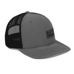 Richardson 112 Stencil Style Logo Hat - Black Thread - from Black Patch Performance