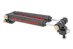 Rough Country Dual Steering Stabilizer Kit - 87308 - Steering Damper Kit from Black Patch Performance