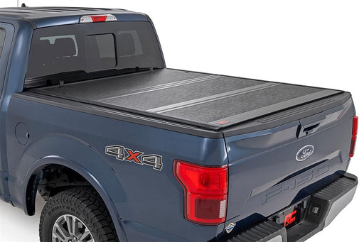 Rough Country Hard Low Profile Bed Cover - 47221550A - TONNEAU COVER from Black Patch Performance