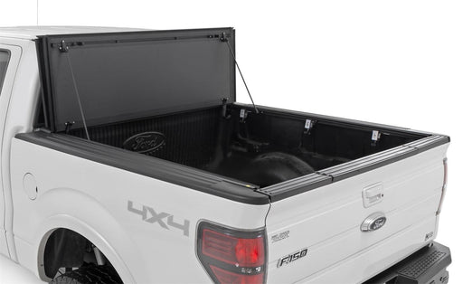 Rough Country Hard Tri-Fold Tonneau Bed Cover - 49214650 - TONNEAU COVER from Black Patch Performance
