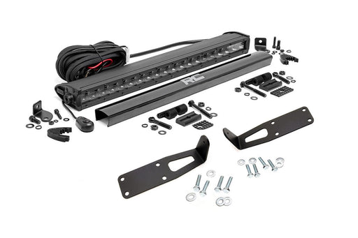 Rough Country LED Light Bar Bumper Mounting Brackets - 70568BL - LIGHT BAR MOUNTING KIT from Black Patch Performance
