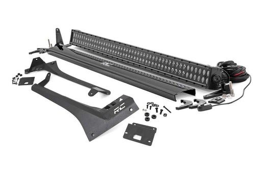 Rough Country LED Light Bar Windshield Mounting Brackets - 70069 - LIGHT BAR MOUNTING KIT from Black Patch Performance