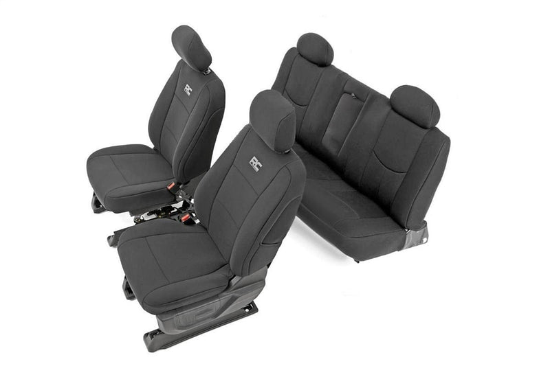 Rough Country Neoprene Seat Covers - 91025 - SEAT COVER from Black Patch Performance