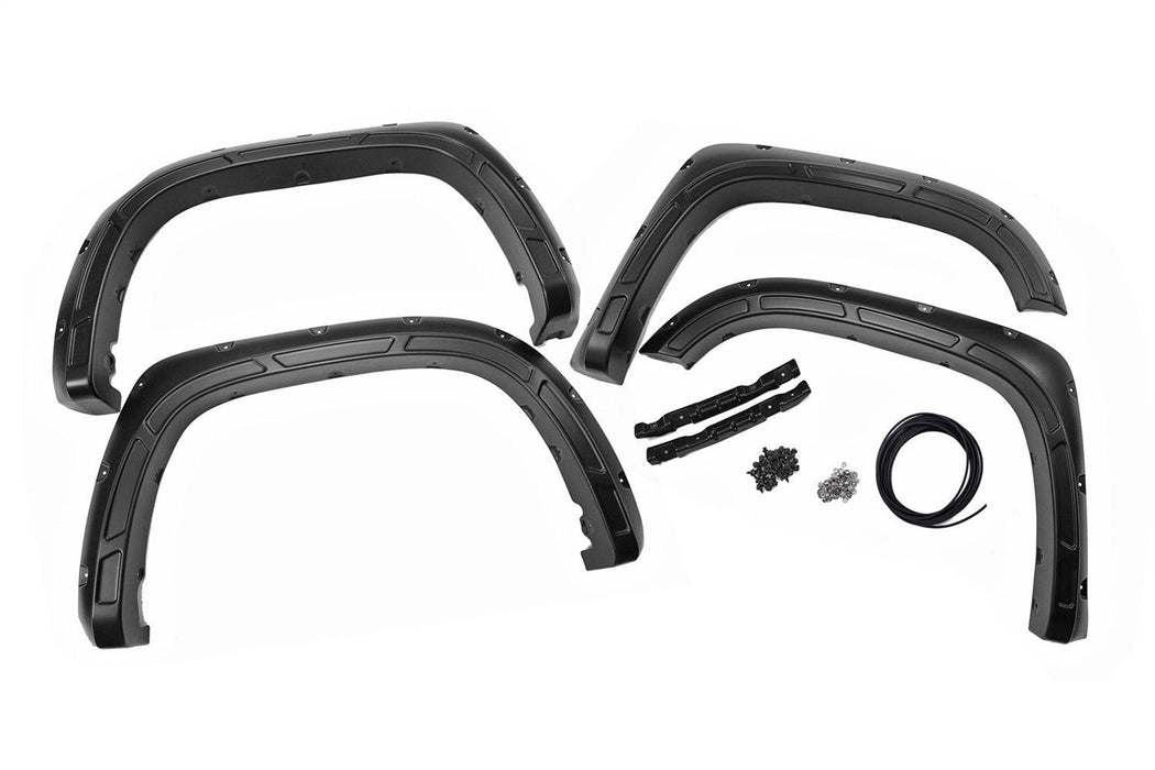 Rough Country Pocket Fender Flares - A-T11411-O4O - FENDER FLARE from Black Patch Performance