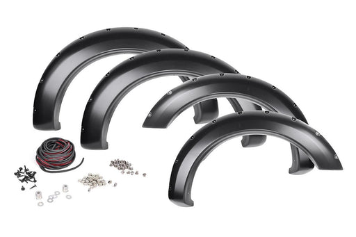 Rough Country Pocket Fender Flares - F-D21011 - FENDER FLARE from Black Patch Performance