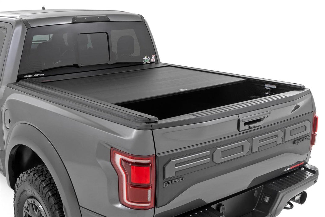 Rough Country Retractable Bed Cover - 56410551 - TONNEAU COVER from Black Patch Performance