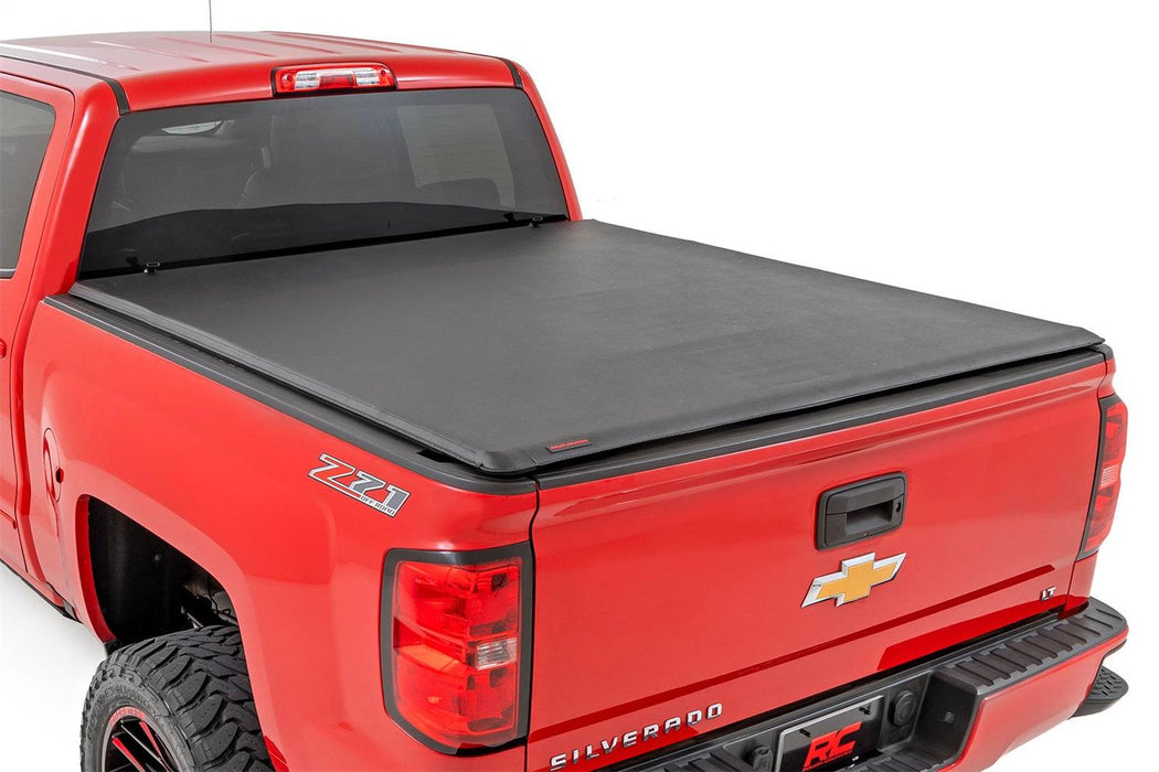 Rough Country Soft Roll-Up Bed Cover - 42119551 - TONNEAU COVER from Black Patch Performance