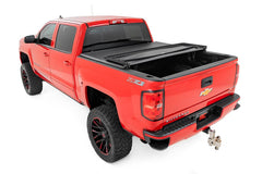 Rough Country Soft Tri-Fold Tonneau Bed Cover - 41214550 - TONNEAU COVER from Black Patch Performance