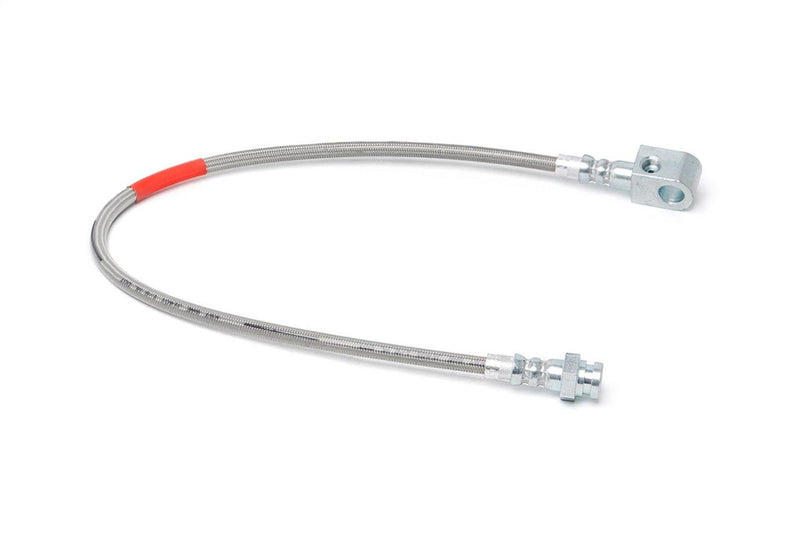 Rough Country Stainless Steel Brake Lines - 89330S - BRAKE HYDRAULIC LINE KIT from Black Patch Performance
