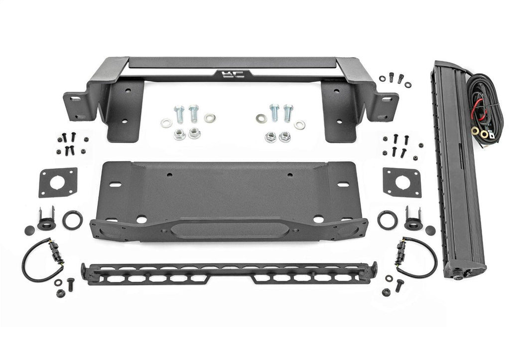 Rough Country Winch Mounting Plate - 51068 - WINCH MOUNT PLATE from Black Patch Performance