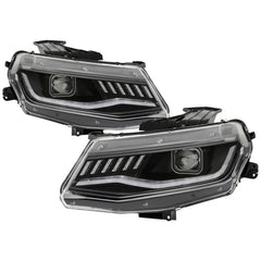 16-18 Chevrolet Camaro Headlight Set - Black Patch Performance - SPYD5087379