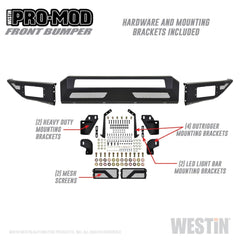 Westin 58-41175 Pro-Mod Front Bumper - Body from Black Patch Performance