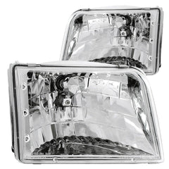 93-97 Ford Ranger Headlight Set - ANZO USA - Electrical, Lighting and Body