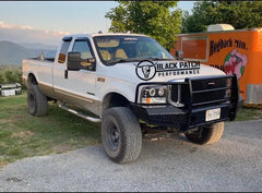 99-04 Ford F250/F350 Trail FX Front Diamond Plate Bumper - BUMPER from Black Patch Performance